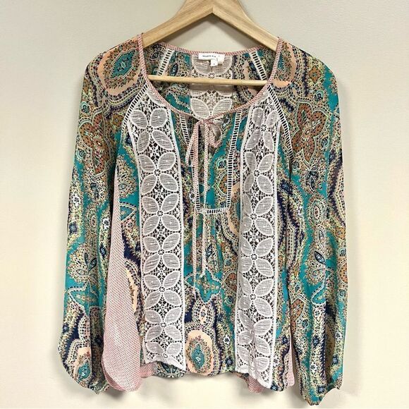 Meadow Rue Anthropologie boho top. Size 8 - Picture 2 of 8
